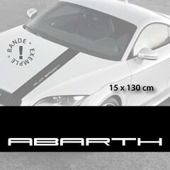 Fiat Abarth car hood decal strip