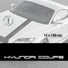 Hyundai Coupé car hood decal strip