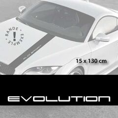 Mitsubishi Evolution car hood decal strip