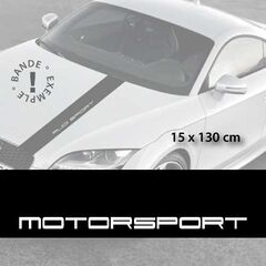 Motorsport car hood decal strip