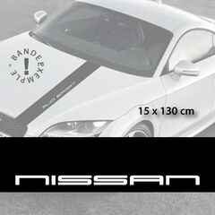Nissan car hood decal strip