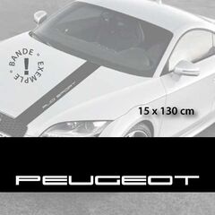 Peugeot car hood decal strip
