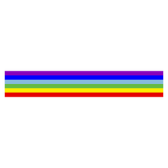 Peace flag motorcycle strip decal