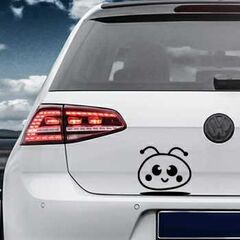 Sticker VW Golf Smiley Cartoon
