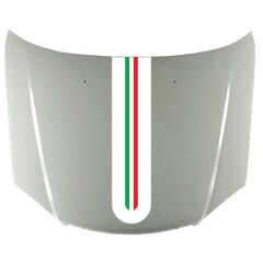 Italian rounded flag stripe decal