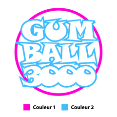 Gumball 3000 logo in 2 colors Decal