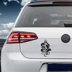 Sticker VW Golf Drache Bataille