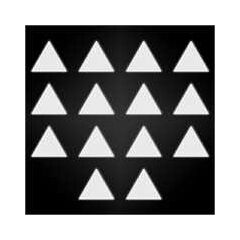 Kit Stickers triangle réfléchissants für Motorradhelm