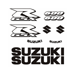SUZUKI GSX R 600 decals set