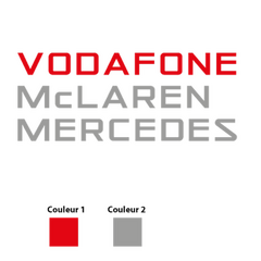 Vodafone McLaren Mercedes F1 Logo Decal