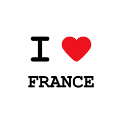 T-Shirt I love Frankreich