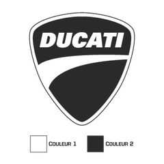 Ducati Logo 2 Colors Decal