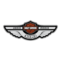 Sticker Harley Davidson Logo 100 Years impression couleurs ★