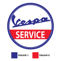 Sticker Vespa Service