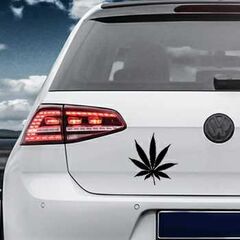 Sticker VW Golf Pot Leaf Cannabis