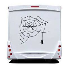 Sticker Wohnwagen/Wohnmobil Spinnennetz