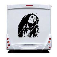 Sticker Wohnwagen/Wohnmobil Bob Marley