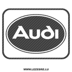 Audi Logo Carbon Decal 3