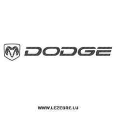 Sticker Carbone Dodge Logo 3