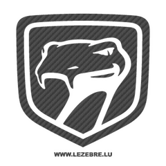 Dodge Viper Logo Carbon Decal 2