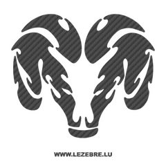 Sticker Karbon Dodge Viper Logo 3