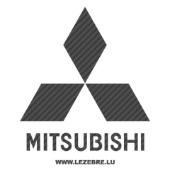 Mitsubishi Logo Carbon Decal