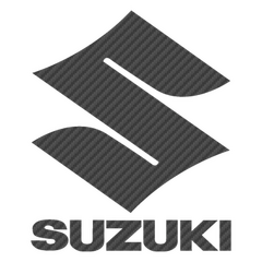 Sticker Carbone Suzuki Logo 3