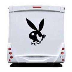 French Cock Playboy Bunny Camping Car Decal