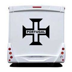 Sticker Wohnwagen/Wohnmobil Kreuz Portugal