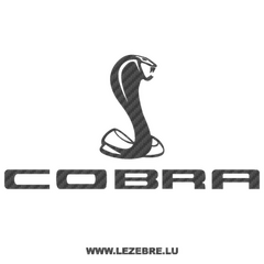 Sticker Carbone Ford Mustang Cobra Logo