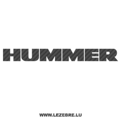 Hummer Carbon Decal