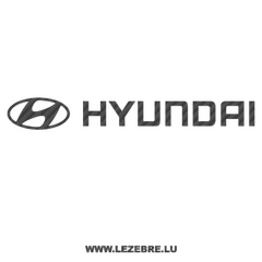 Sticker Carbone Hyundai Logo