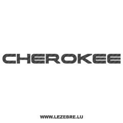 Jeep Cherokee Carbon Decal