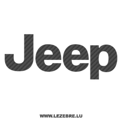 Sticker Carbone Jeep Logo