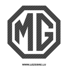 Sticker Carbone MG Logo