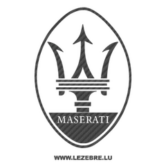 Maserati Logo Carbon Decal 2