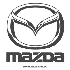 Sticker Carbone Mazda Logo
