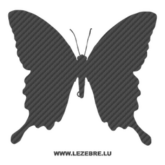 Butterfly Carbon Decal 45