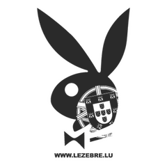 Sticker Playboy Bunny Escudo Portugais