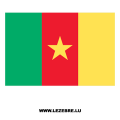 Sticker Flagge Cameroun
