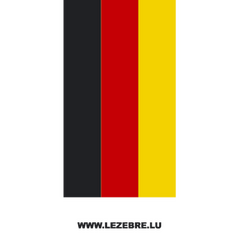 German flag motorcycle strip decal
