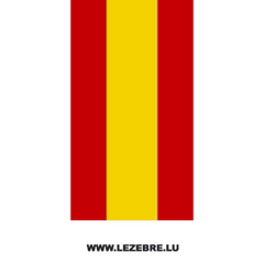 Spanish flag strip decal