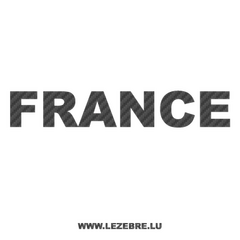 France Carbon Decal