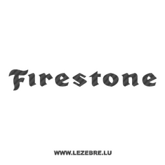 Sticker Carbone Firestone Logo