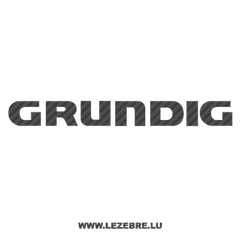 Grundig Logo Carbon Decal