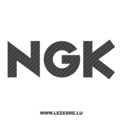 Sticker Carbone NGK Logo 2