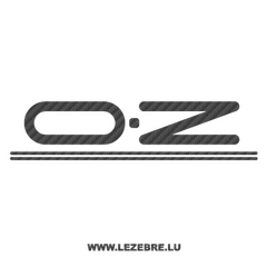 Sticker Carbone OZ Logo