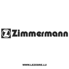 Zimmermann Logo Decal 2