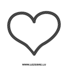 Heart Carbon Decal