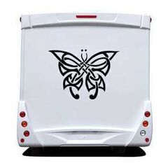 Tribal Butterfly Camping Car Decal